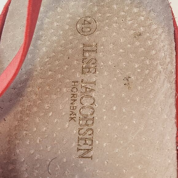 Ilse Jacobsen Tulip Coral Pink Slingback Sandal Size 40 US 10 Flats Slip On Shoe - Picture 3 of 8